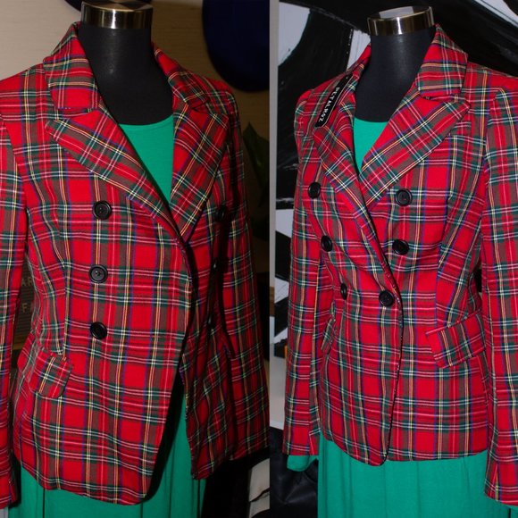 Tartan Print Blazer - Picture 5 of 6